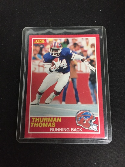 1989 Score #211 THURMAN THOMAS Bills ROOKIE Football Card