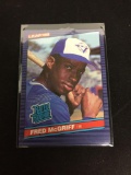 1986 Leaf #28 FRED MCGRIFF Blue Jays ROOKIE Baseball Card