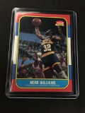 1986-87 Fleer Basketball Set Break (HOT) - #125 HERB WILLIAMS Pacers