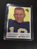 1959 Topps #1 JOHNNY UNITAS Colts Vintage Football Card