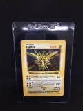 Base Set Shadowless Holo Rare Pokemon Card - Zapdos 16/102