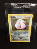 Base Set Shadowless Holo Rare Pokemon Card - Chansey 3/102