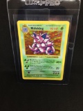 Base Set Shadowless Holo Rare Pokemon Card - Nidoking 11/102