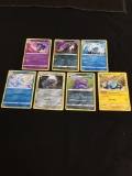 Lot of 7 Holo & Reverse Foil DARKNESS ABLAZE Pokemon Cards