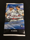 Factory Sealed 2020 Topps Chrome Baseball 4 Card Back - NEW RELEASE