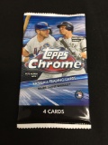 Factory Sealed 2020 Topps Chrome Baseball 4 Card Back - NEW RELEASE