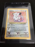 SHADOWLESS Base Set Pokemon Holo Rare Card - Clefairy 5/102