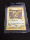 SHADOWLESS Base Set Pokemon Holo Rare Card - Zapdos 16/102