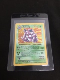 SHADOWLESS Base Set Pokemon Holo Rare Card - Nidoking 11/102