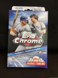 Factory Sealed - RETAIL HANGER 2020 Topps Chrome Baseball Box - 5 Packs & Coupons