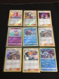 Lot of 9 Holo & Reverse Foil Pokemon Trading Cards