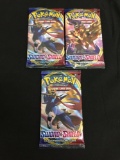 Lot of 3 Factory Sealed Sword & Shield Pokemon 10 Card Booster Packs