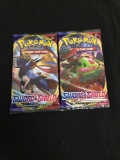 Lot of 2 Factory Sealed Sword & Shield Pokemon 10 Card Booster Packs