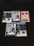 Lot of 5 Russel Wilson Seattle Seahawks Football Cards From Collection