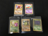 WOW Lot of 5 Vintage 1st Edition Pokemon Cards from AMAZING COLLECTION