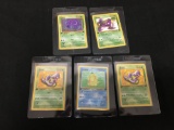 WOW Lot of 5 Vintage 1st Edition Pokemon Cards from AMAZING COLLECTION