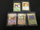 WOW Lot of 5 Vintage 1st Edition Pokemon Cards from AMAZING COLLECTION