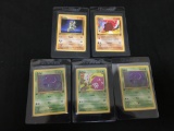 WOW Lot of 5 Vintage 1st Edition Pokemon Cards from AMAZING COLLECTION