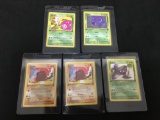 WOW Lot of 5 Vintage 1st Edition Pokemon Cards from AMAZING COLLECTION