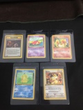 WOW Lot of 5 Vintage 1st Edition Pokemon Cards from AMAZING COLLECTION