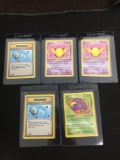 WOW Lot of 5 Vintage 1st Edition Pokemon Cards from AMAZING COLLECTION