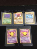 WOW Lot of 5 Vintage 1st Edition Pokemon Cards from AMAZING COLLECTION