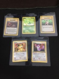 WOW Lot of 5 Vintage 1st Edition Pokemon Cards from AMAZING COLLECTION