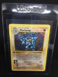 1st Edition Shadowless Base Set Holo Rare Machamp Pokemon Card 8/102