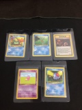 WOW Lot of 5 Vintage 1st Edition Pokemon Cards from AMAZING COLLECTION