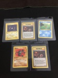 WOW Lot of 5 Vintage 1st Edition Pokemon Cards from AMAZING COLLECTION