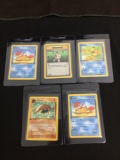 WOW Lot of 5 Vintage 1st Edition Pokemon Cards from AMAZING COLLECTION