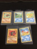 WOW Lot of 5 Vintage 1st Edition Pokemon Cards from AMAZING COLLECTION