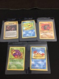 WOW Lot of 5 Vintage 1st Edition Pokemon Cards from AMAZING COLLECTION