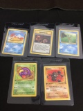 WOW Lot of 5 Vintage 1st Edition Pokemon Cards from AMAZING COLLECTION