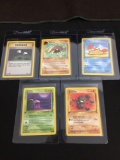 WOW Lot of 5 Vintage 1st Edition Pokemon Cards from AMAZING COLLECTION