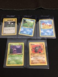 WOW Lot of 5 Vintage 1st Edition Pokemon Cards from AMAZING COLLECTION