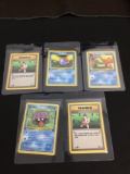 WOW Lot of 5 Vintage 1st Edition Pokemon Cards from AMAZING COLLECTION