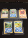 WOW Lot of 5 Vintage 1st Edition Pokemon Cards from AMAZING COLLECTION