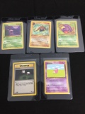 WOW Lot of 5 Vintage 1st Edition Pokemon Cards from AMAZING COLLECTION