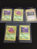 WOW Lot of 5 Vintage 1st Edition Pokemon Cards from AMAZING COLLECTION