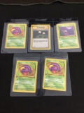 WOW Lot of 5 Vintage 1st Edition Pokemon Cards from AMAZING COLLECTION