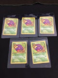 WOW Lot of 5 Vintage 1st Edition Pokemon Cards from AMAZING COLLECTION