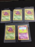 WOW Lot of 5 Vintage 1st Edition Pokemon Cards from AMAZING COLLECTION