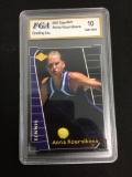 FGA Graded 2000 Edge ANNA KOURNIKOVA Tennis Rookie Card - Gem Mint 10