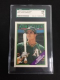 SGC Graded 1988 Topps Tiffany JOSE CANSECO A's Baseball Card - RARE - Mint 9