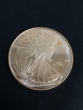 1 Ounce .999 Fine Copper Walking Liberty Style Copper Bullion Round Coin