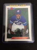 1992 Bowman #127 CARLOS DELGADO Blue Jays ROOKIE Baseball Card