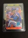 1987 Donruss #36 GREG MADDUX Braves Cubs ROOKIE Baseball Card