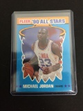 1990-91 Fleer Stickers #5 MICHAEL JORDAN Bulls Vintage Basketball Card