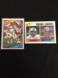 2 Card Lot of 1984 Topps Dan Marino Rookie Cards - Passing Leaders & Instant Replay